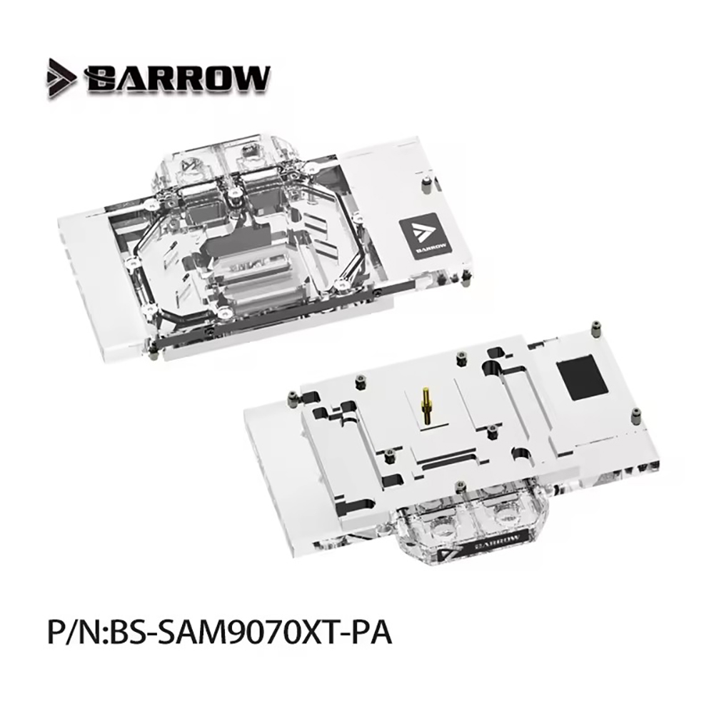 Barrow GPU Water Block For SAP - đánh giá và giá Rx 9070 Xt