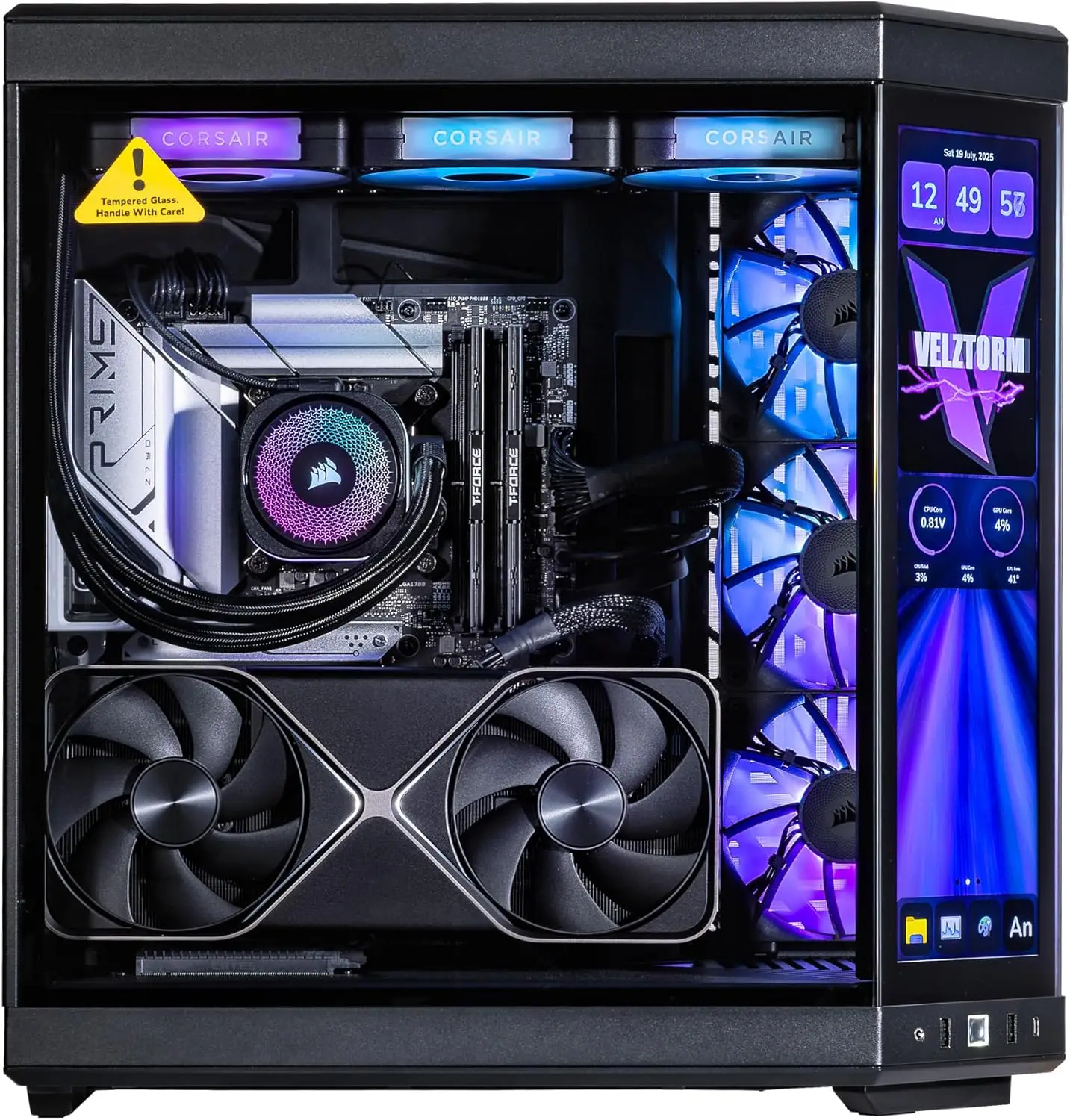 Velztorm LCD Black Praetix Cus - đánh giá và giá Rtx 5080 16Gb
