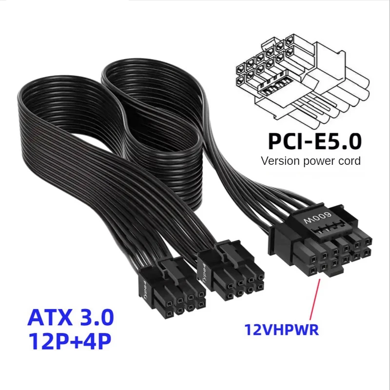 12VHPWR ATX3.0 PCI-E 5.0 Power - đánh giá và giá Dual 8Pin To 16Pin 12Vhpwr Cable