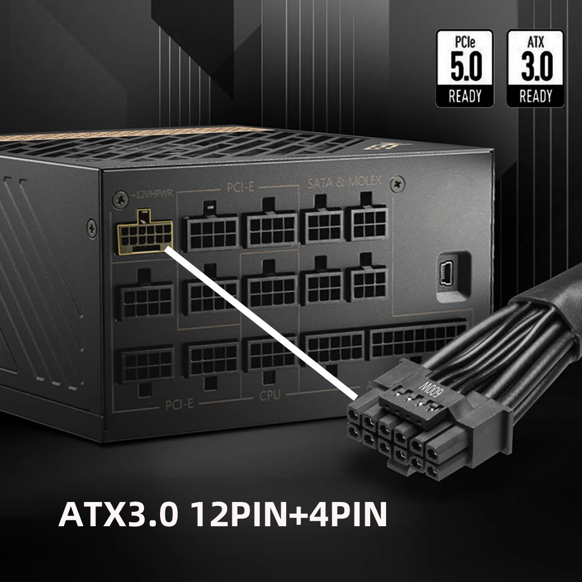 12VHPWR ATX3.0 PCI-E 5.0 Power - đánh giá và giá Dual 8Pin To 16Pin 12Vhpwr Cable