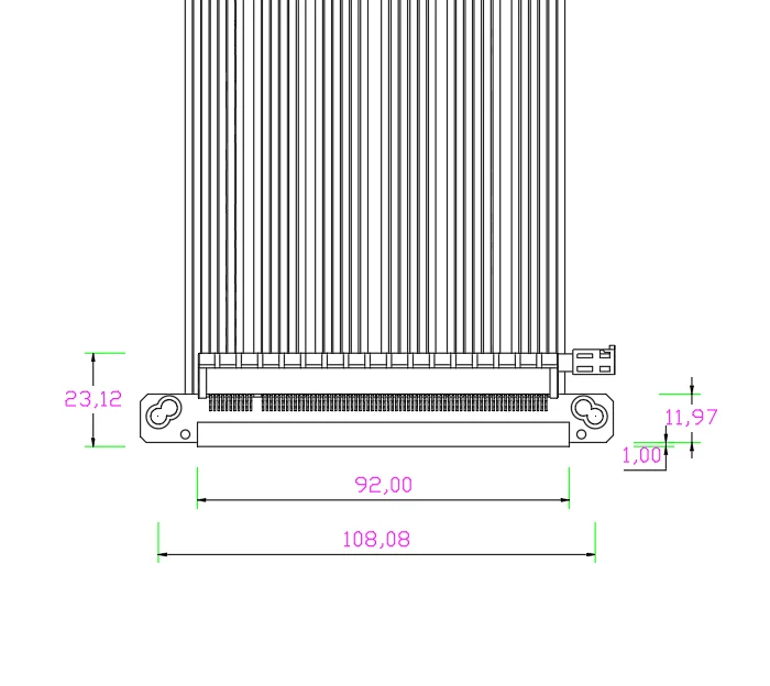 Double Reverse Pci-e 4.0 Riser - đánh giá và giá Itx Gpu Riser Pcie 4.0 16X
