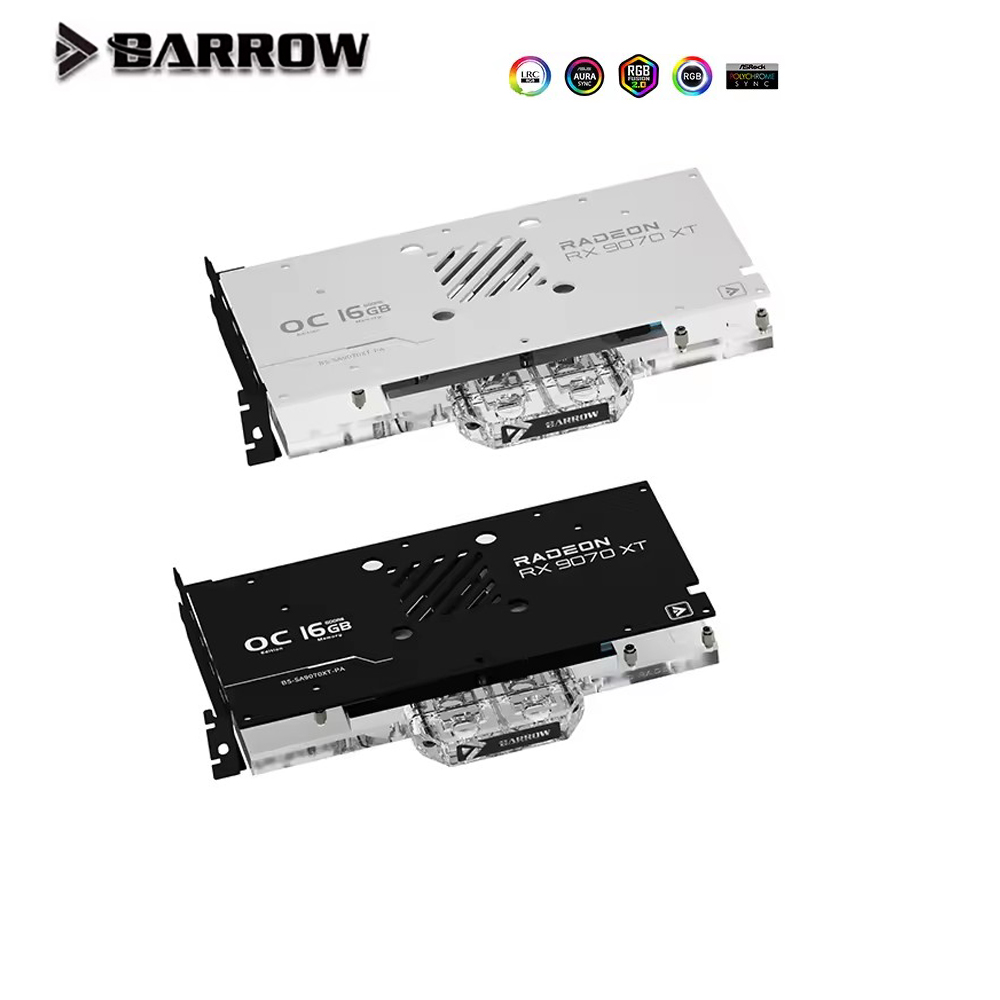 Barrow GPU Water Block For Sap - đánh giá và giá Rx 9070 16Gb