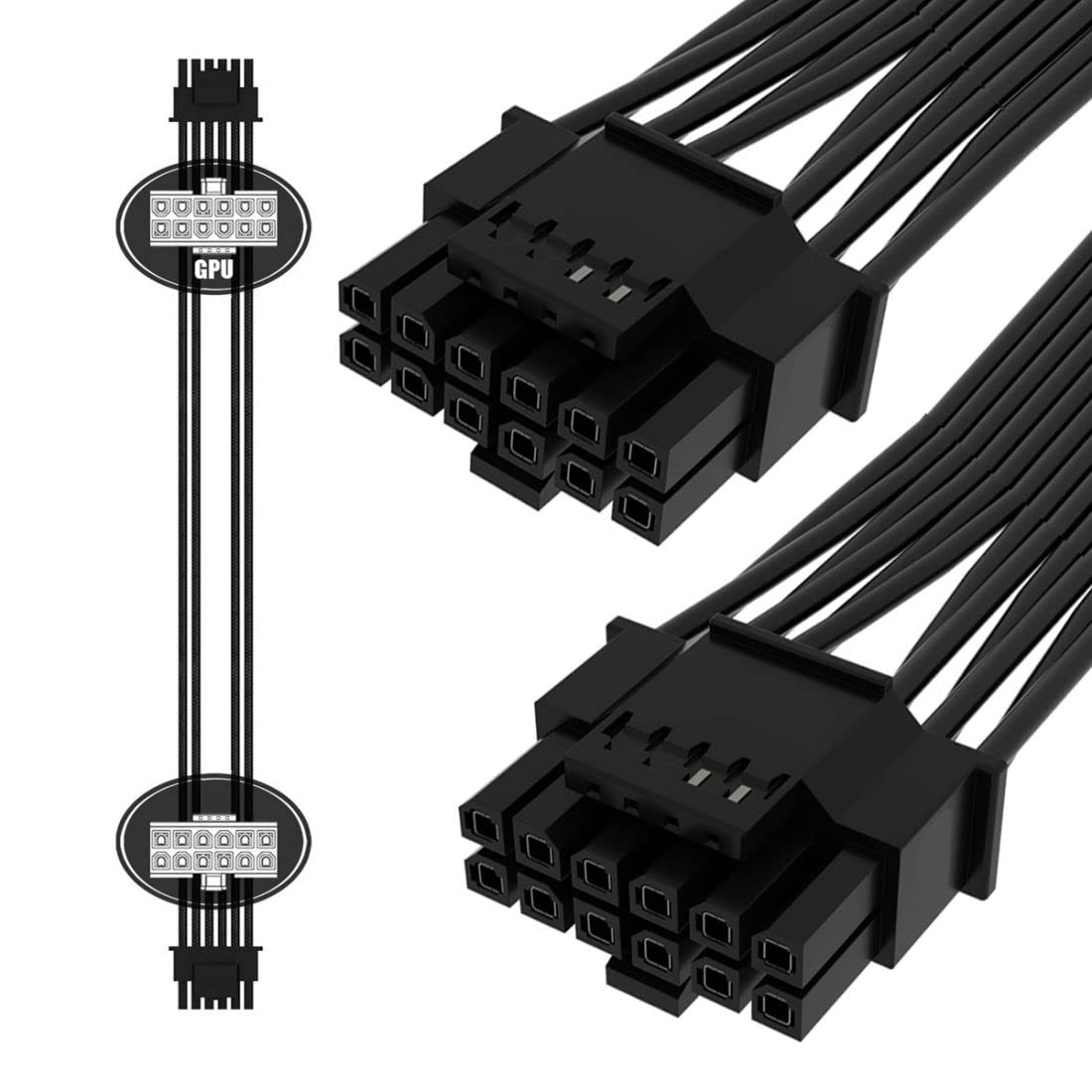 12VHPWR ATX3.0 PCI-E 5.0 Power - đánh giá và giá Dual 8Pin To 16Pin 12Vhpwr Cable