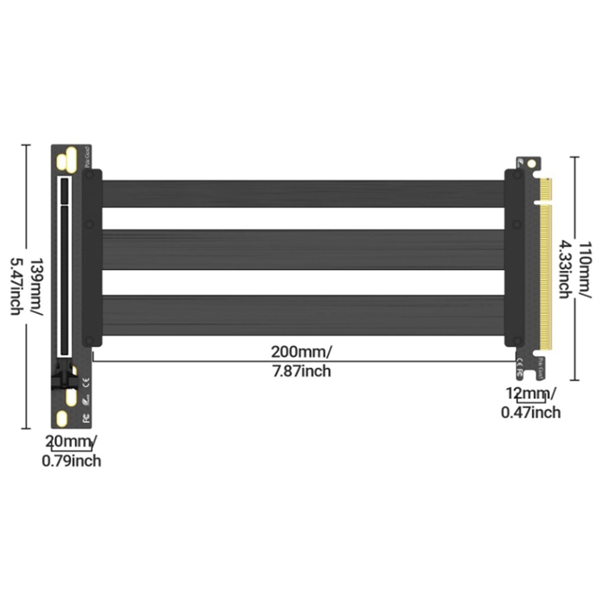 PCIe 5.0 Riser Cable GPU Verti - đánh giá và giá Pcie 5.0 Gpu Riser Cable