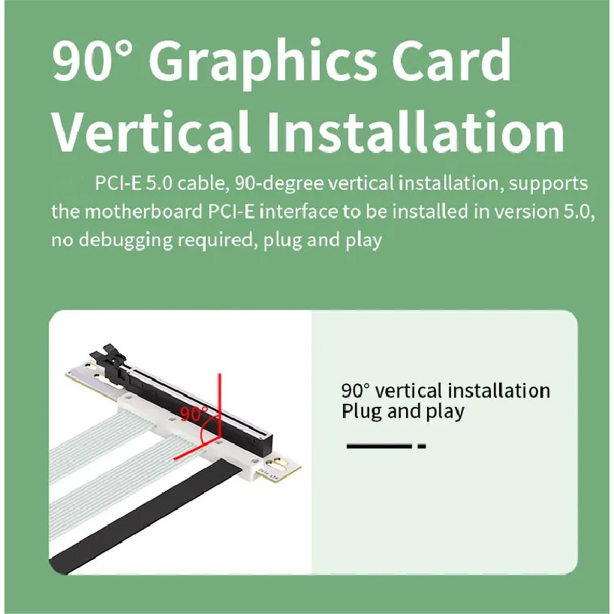 2026 NEW 20cm PCI-E 5.0 X16 Ri - đánh giá và giá Pcie 5.0 Gpu Riser Cable