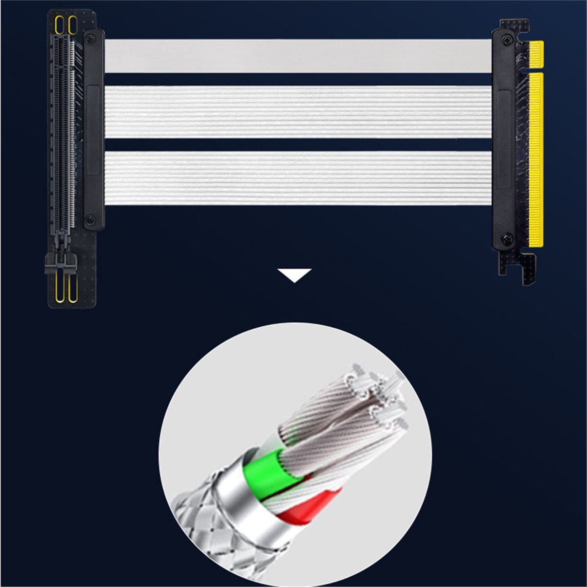 HDL PCIe 5.0 X16 Riser Cable f - đánh giá và giá Pcie 5.0 Gpu Riser Cable