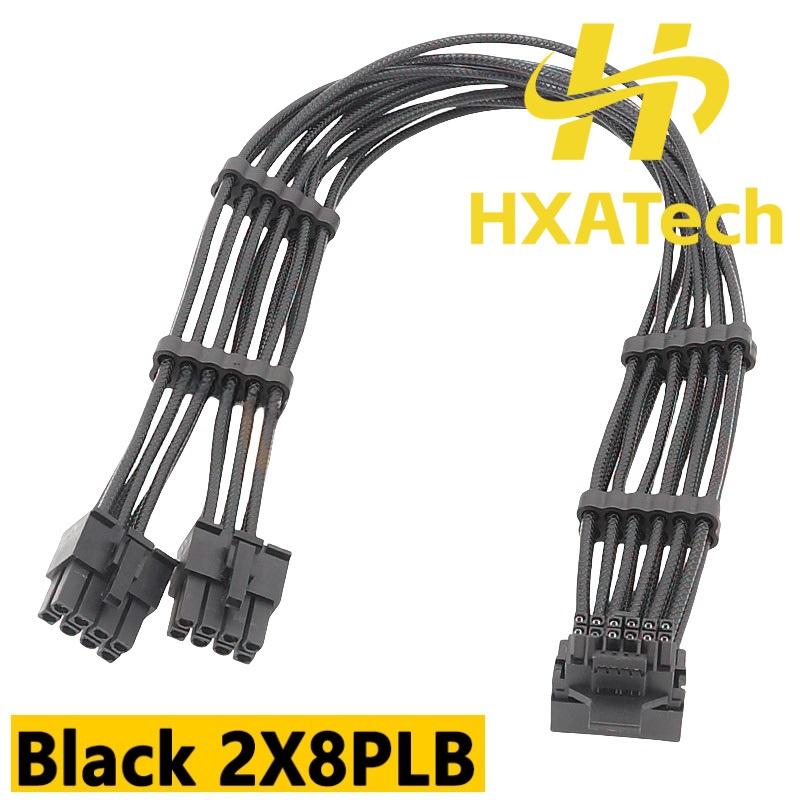 HXATech- 2x8PIN 3X8PIN 4X8PIN  - đánh giá và giá Dual 8Pin To 16Pin 12Vhpwr Cable