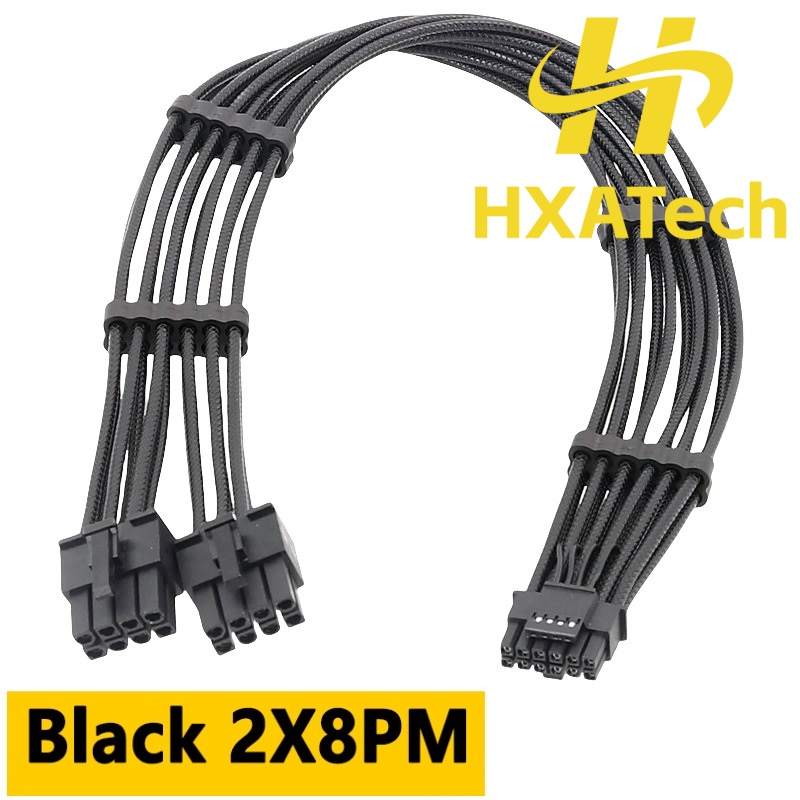 HXATech- 2x8PIN 3X8PIN 4X8PIN  - đánh giá và giá Dual 8Pin To 16Pin 12Vhpwr Cable