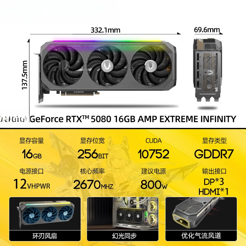 GEFORCE RTX 5080 16GB AMP Desk - đánh giá và giá Rtx 5080 16Gb