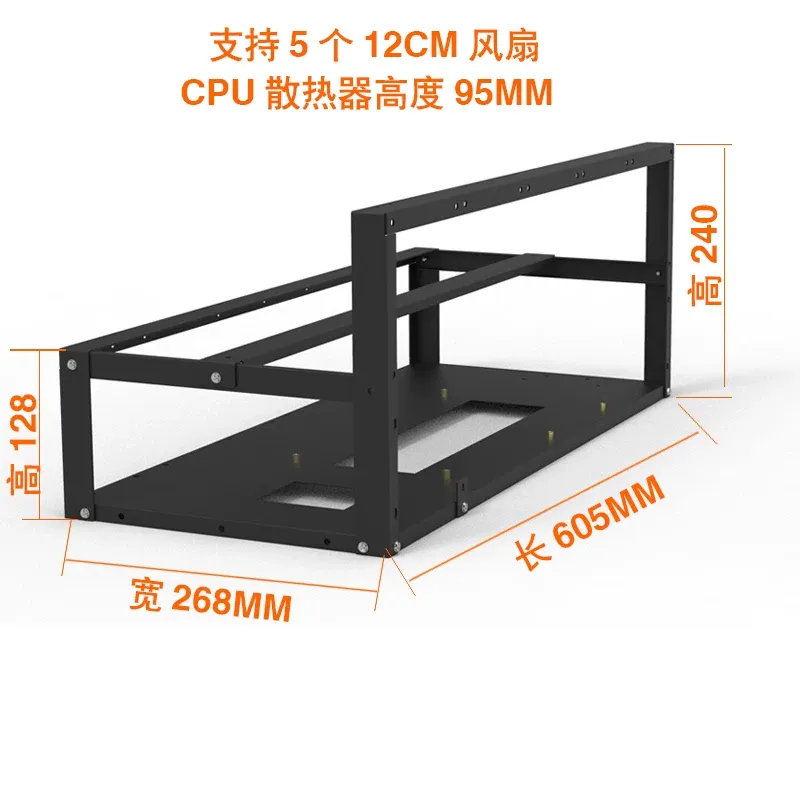 JMZ Graphics Card Stand Rack O - đánh giá và giá Gpu Mining Rig Frame 8 Gpu