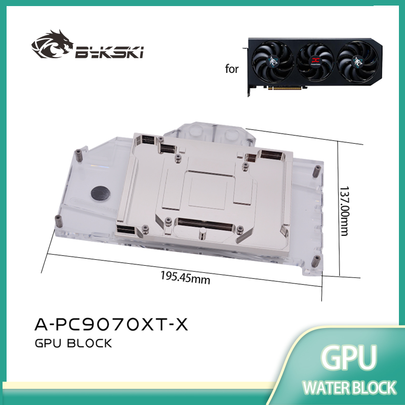 Bykski A-PC9070XT-X GPU Block  - đánh giá và giá Rx 9070 Xt