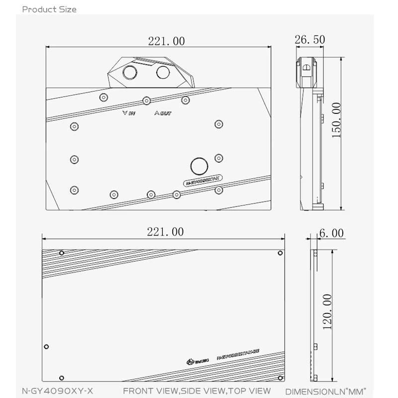 Bykski N-GY4090XY-X GPU Block  - đánh giá và giá Rtx 4090 Water Block